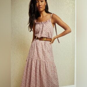 NWT Nation LTD Pink Floral Midi Dress
